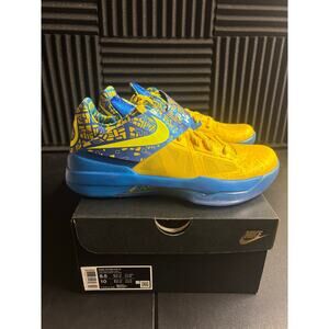 Nike KD 4 Kevin Durant Basketball Shoes Yellow Size 8.5 MENS!